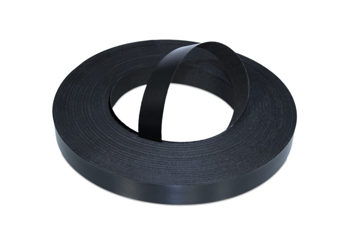 50 meter matt black melamine iron on edge banding roll